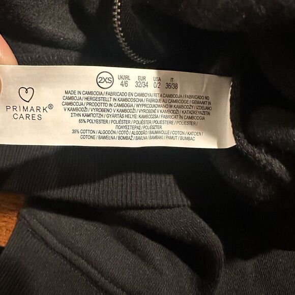 NWT NBA Lakers Cropped Drop Sleeve Zip Up Hoodie - Picture 4 of 4